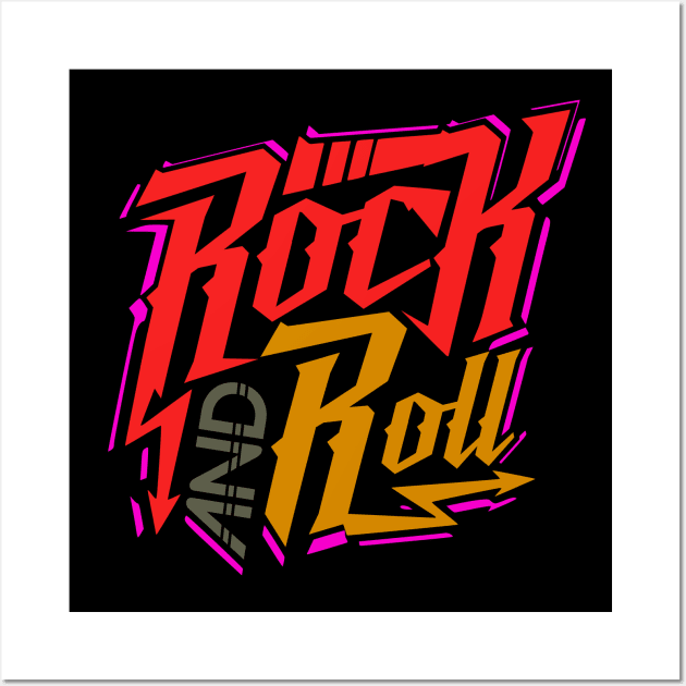 Rock n Roll retro 80s 90s nineties vintage eighties Wall Art by SpaceWiz95